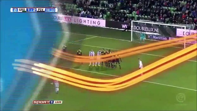 1-2 Yoell van Nieff Goal Holland Eredivisie - 13.12.2017 FC Groningen 1-2 PSV Eindhoven
