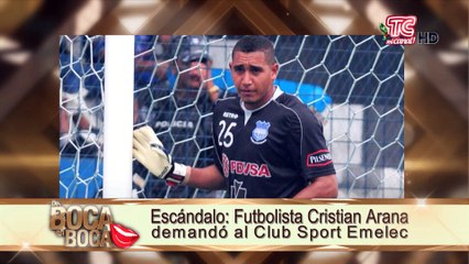 Futbolista Cristian Arana demandó al Club Sport Emelec