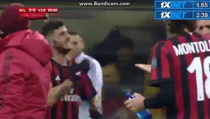 Patrick Cutrone Goal HD - Milan 3-0 Hellas Verona 13.12.2017