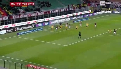 Romagnoli Goal HD - AC Milan	2-0	Verona 13.12.2017