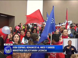 Ivan Espinel renunció al MIES y varios Ministros solicitarán licencia