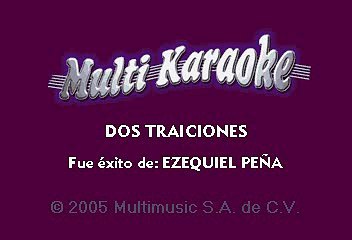 EZEQUIEL PEÑA CON MARIACHI - DOS TRAICIONES (KARAOKE)
