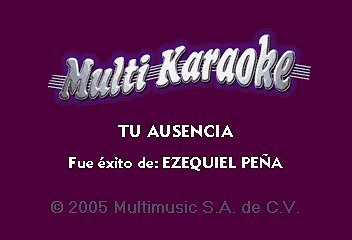 EZEQUIEL PEÑA CON MARIACHI - TU AUSENCIA (KARAOKE)