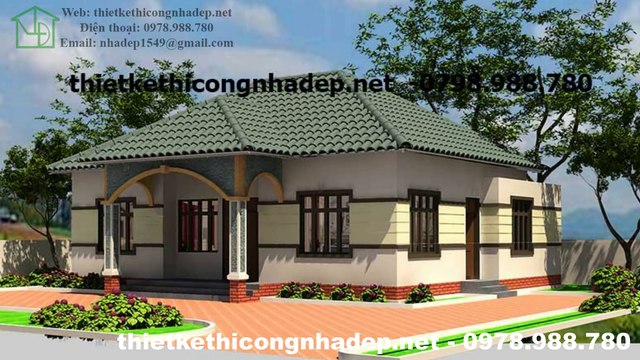 Thiết kế biệt thự vườn 1 tầng hiện đại tại Bắc Giang