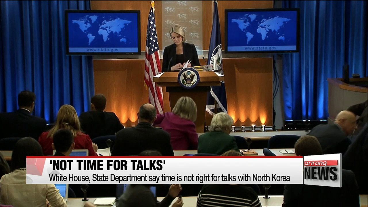 White House says now is not right time for talks with North Korea