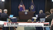 U.S. Federal Reserve raises interest rates by quarter of point to 1.5 pct - third rise this year