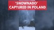 Rare 'Snownado' in Poland captured on camera by Hiker