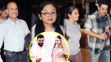 Anushka Sharma's Family Return to Mumbai For Wedding Reception Party