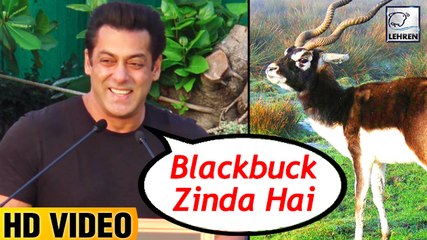 Salman Khan's FUNNY Reaction On Blackbuck Case And Wild Animals