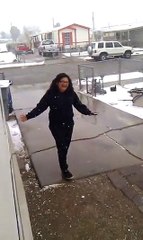 Arizonan Thrilled To Experience Snow, Immediately Learns That Snow Can Be Slippery