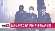 [YTN 실시간뉴스] 최순실 징역 25년 구형...안종범 6년 구형 / YTN