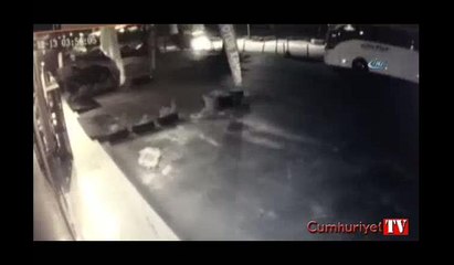 Saldırganın filmleri aratmayan kaçışı kamerada