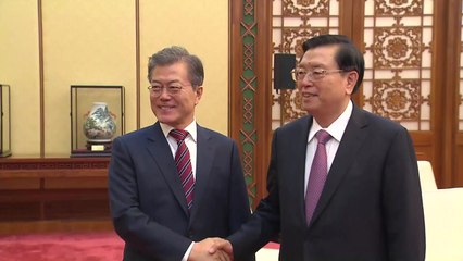 문 대통령, 장더장 상무위원장 접견..."한중 각계각층 소통 필요" / YTN