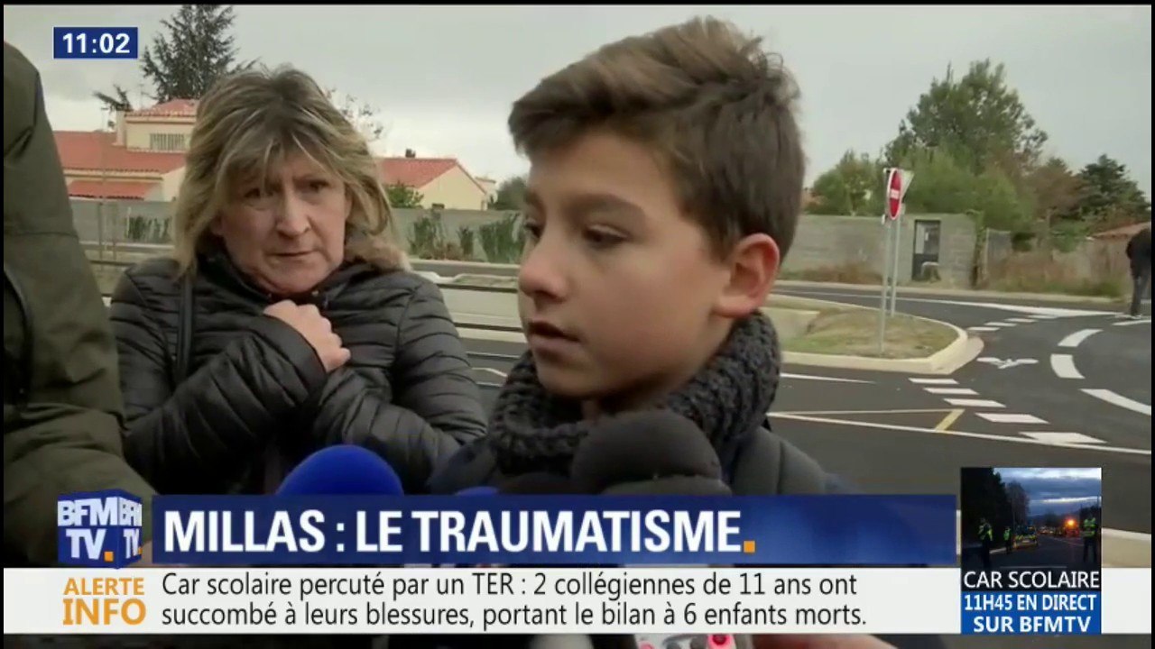 "Je suis sans nouvelle de mon meilleur ami." Un collégien de Millas témoigne au lendemain de l'accident de car scolaire