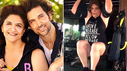 Hrithik Roshan's Mother New Intense Workout Videos | Pinkie Roshan Working Out