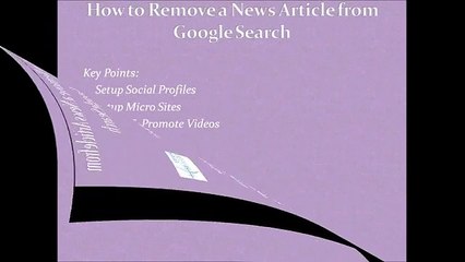 How to Remove a News Article from Google Search