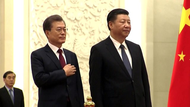 문재인 대통령 방중 공식환영식 시작 / YTN