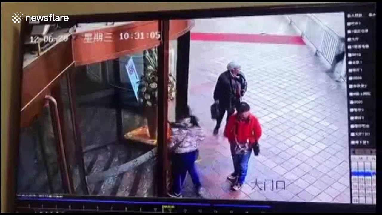 SUV smashes into hotel as driver presses accelerator by mistake