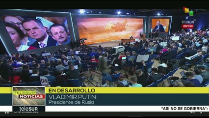 Presidente de Rusia realiza su tradicional rueda de prensa anual