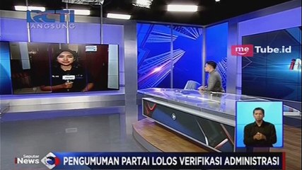 Pengumuman Partai Lolos Verifikasi Administrasi