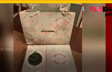 மறக்கன்றுடன் தயாரானது கோஹ்லி-அனுஷ்கா ரிசப்ஷன் பத்திரிகை- வீடியோ