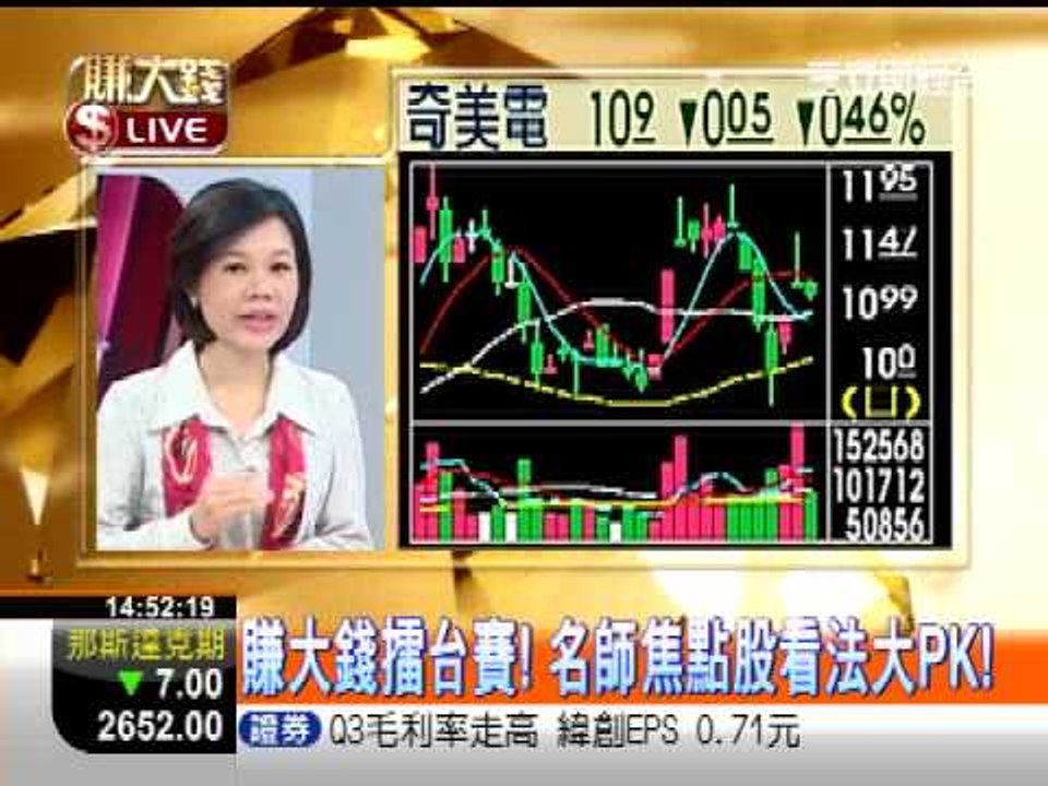 一世賺大錢20121031賺大錢擂台賽!