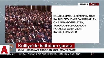 Cumhurbaşkanı Erdoğan'dan esnaflara müjde!;