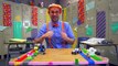 Learn Colors with Blippi and Mayka Toy Block Tape - Videos for Kids