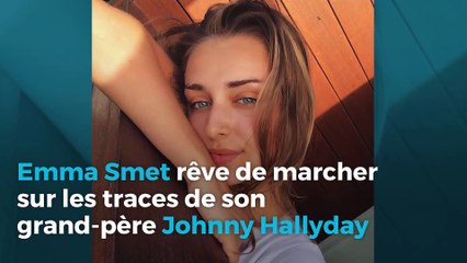Emma Smet rêve de marcher sur les traces de son grand-père Johnny Hallyday