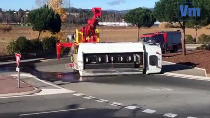 Accident de poids lourd à Fréjus