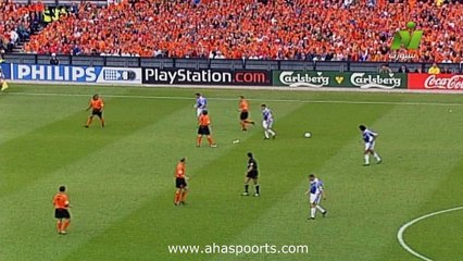 الشوط الاول مباراة هولندا و يوغوسلافيا 6-1 ربع نهائي يورو 2000