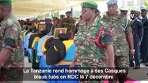 Tanzanie: hommage aux Casques bleus tués en RD Congo