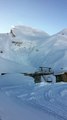 Déclenchement d'une avalanche à La Clusaz