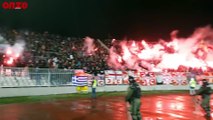 Ambiance incroyable des supporters de l'étoile Rouge de Belgrade