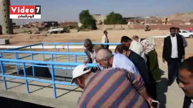 محافظ أسوان يتفقد مشروع المعالجة الثلاثية بمحطات كيما