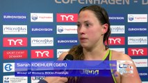 European Short Course Swimming Championships Copenhagen 2017 - Sarah KOEHLER Winner of Womens 800m Freestyle