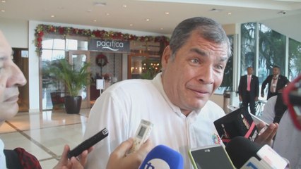Expresidente Correa rechaza condena de seis años de prisión contra Glas