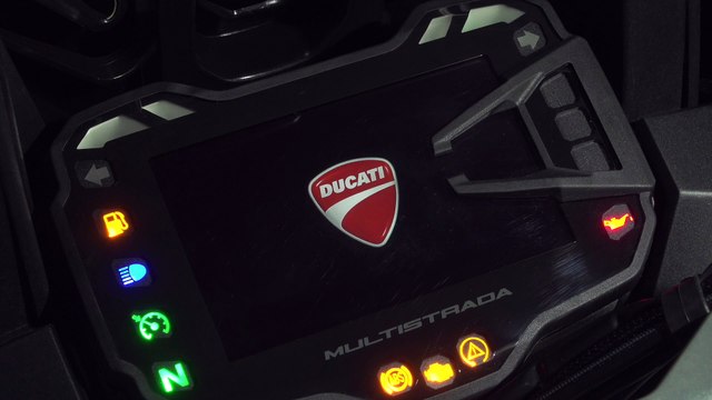 2018 Ducati Multistrada 1260 Dash Menu