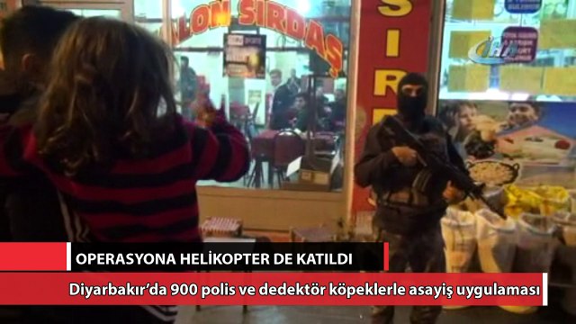 Diyarbakır’da 900 polis ve dedektör köpeklerle asayiş uygulaması