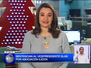 Sentencia al Vicepresidente Glas por asociación ilícita