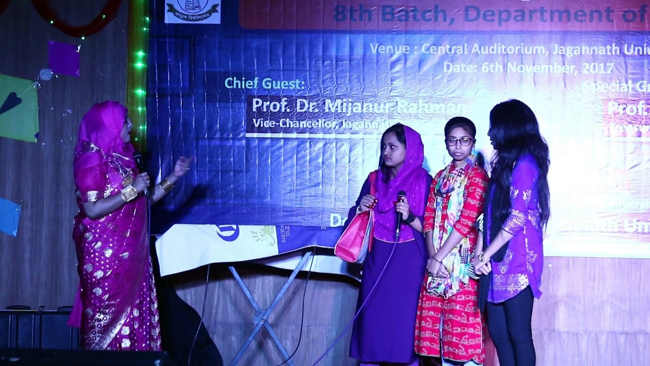 Student Der Jibon Theke Neya natok, Afrin, Khadiza, Rekha & Nadia, Dept of English, Jagannath University, Dhaka