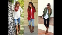 Fashion Boots Fall and Winter Outfits Inspiration - YouTube