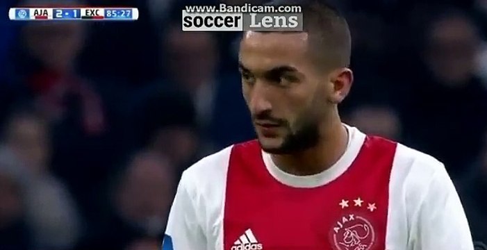 Amazing Goal Hakim Ziyech HD - Ajax 3-1 Excelsior 14.12.2017