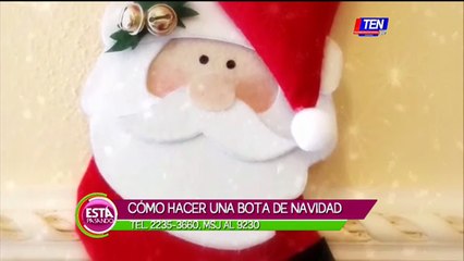 Cómo hacer una bota de navidad