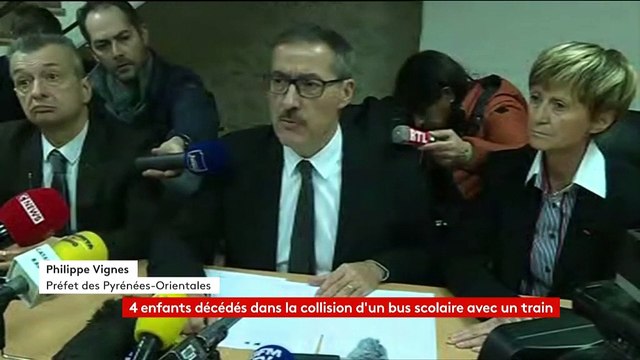 Collision entre un TER et un cas scolaire : la gravité des blessures rend encore difficile certaines identifications , dit le préfet des Pyrénées-Orientales
