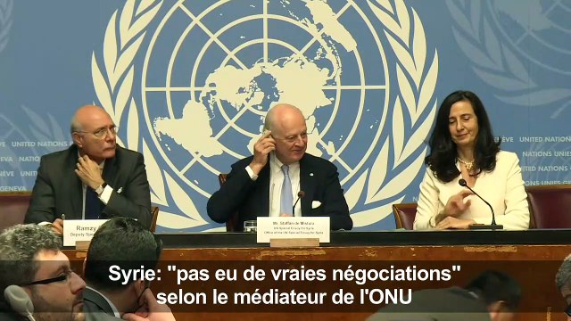 Syrie: pas eu de vraies négociations à Genève (Mistura)
