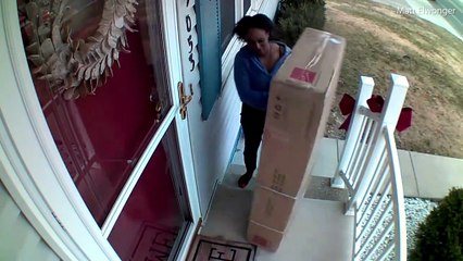 Woman caught on camera stealing treadmill of dad with cancer