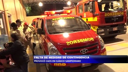 Falta de medidas de contingencia provoco caos en clásico sampedrano
