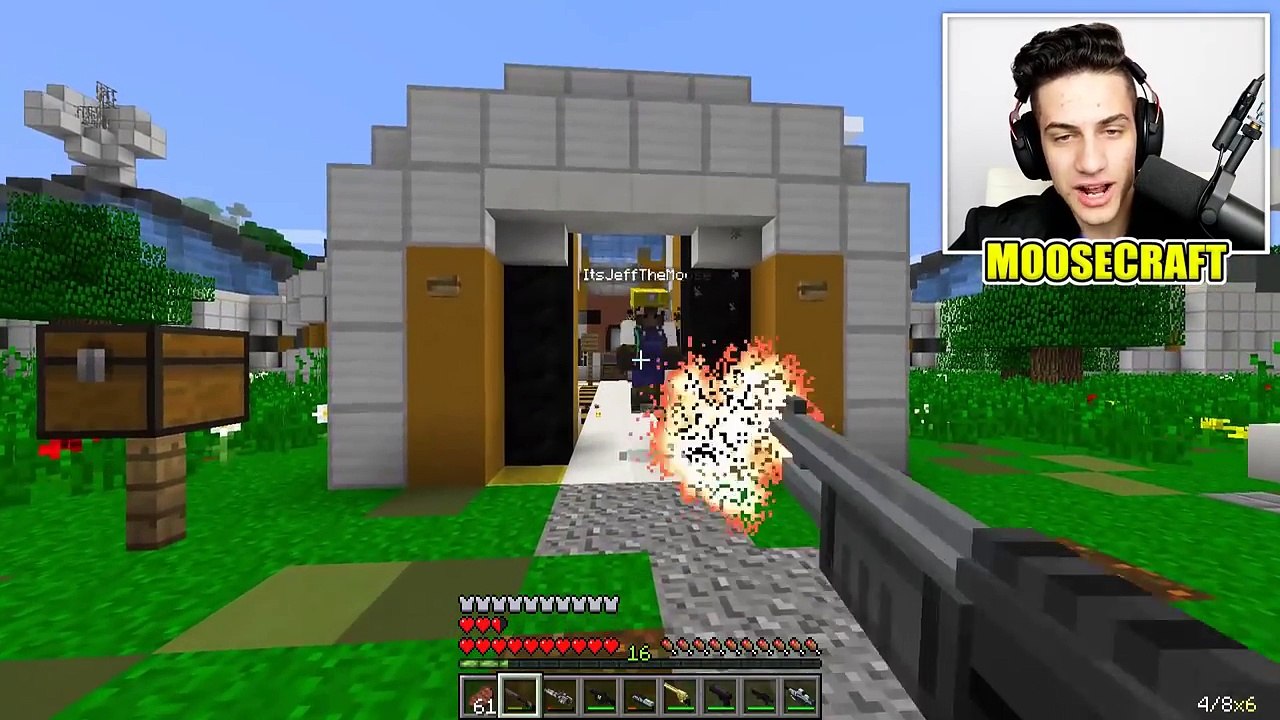 Minecraft OVERPOWRED GUNS MOD! | OP TECHGUNS, NUKES, LASERS, RAYGUNS & MORE! | Modded Mini-Game