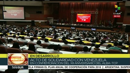 Ratifican apoyo a Venezuela en XIII aniversario del ALBA-TCP